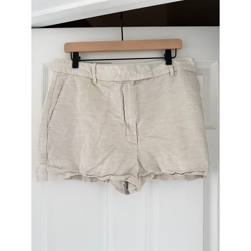 Wilfred Aritzia Effortless Linen Shorts Preppy
